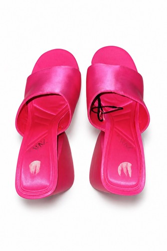 Zara pink platform heels - pink,