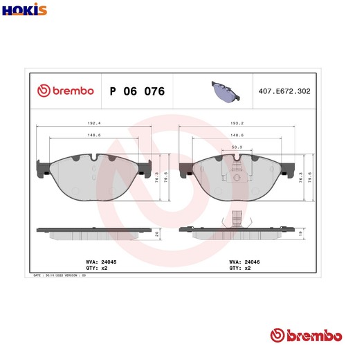 Brake pad set disc - brake,