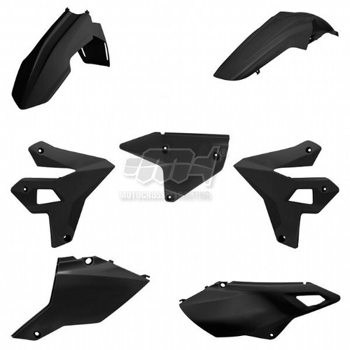 Polisport black plastic - black, kit