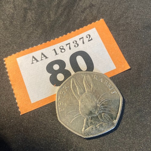 Peter rabbit 50p coin - peter,