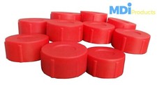 Pack red 5 end caps - 10, 2.5"