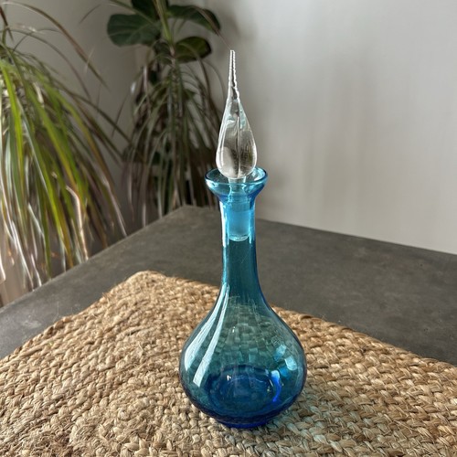 Blue genie decanter empoli art - genie,