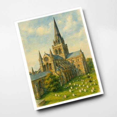 Print cathedral - a4,
