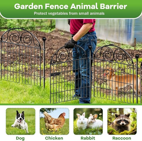 Garden fence with gate no - fence,