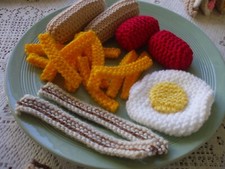 Hand knitted food piece - food., 19