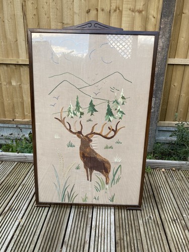 Vintage wooden fire guard - wooden,