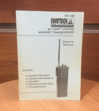 VINT.SWIFTECH MARINE ELECT. MARINE TRANSCEIVER 6/1WATT VHF/FM MANUAL