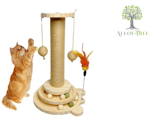 Tall cat scratching post - scratching,