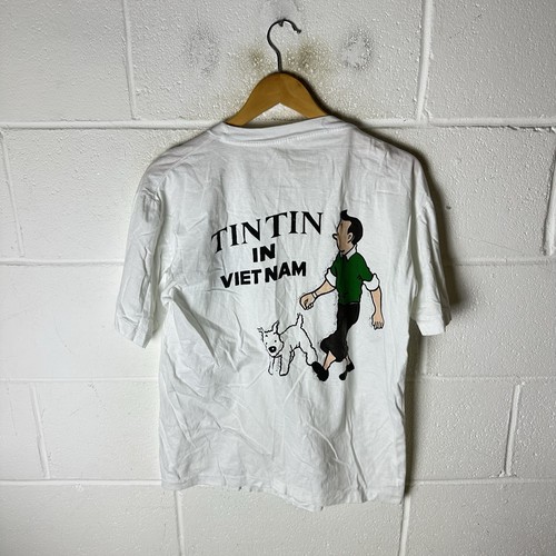 Vintage tintin shirt mens - tintin,