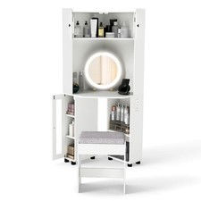 Corner Vanity Desk w/ Mirror &