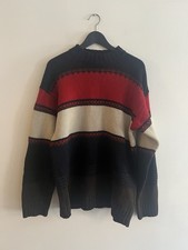 Valentino Jeans Striped Wool Jumper L