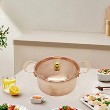 Copper Pot Stew Pan with Lid