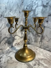 Brass Candelabra 4 Arm 5 Hole