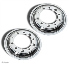 22.5" Universal Stainless Steel Front Inner Wheel Trims Cover Truck Accessories