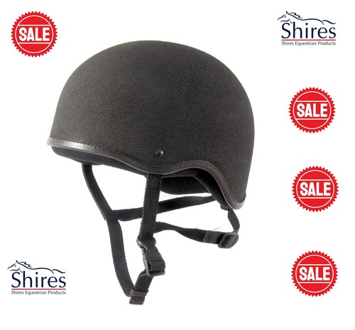 Shires skull cap - black, 61cm