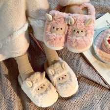 Women Sheep Fluffy Slippers