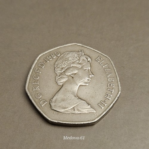 1980 50p coin elizabeth ii - 50p,