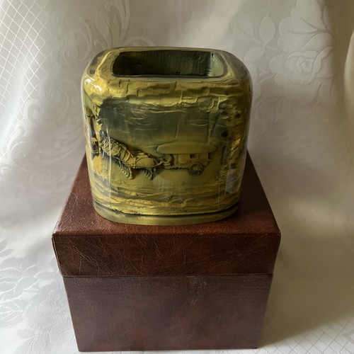 Chinese lucite brush pot - brush,