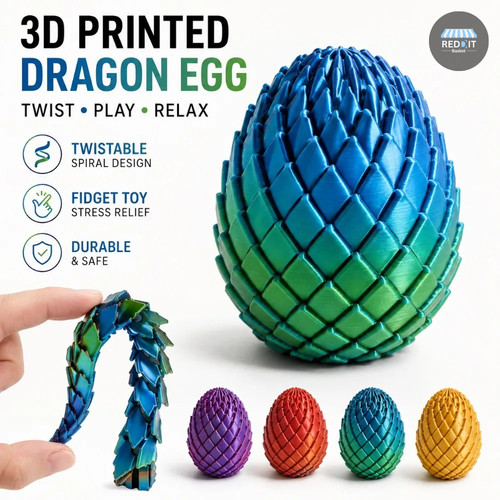 Printing dragon egg - 3d,