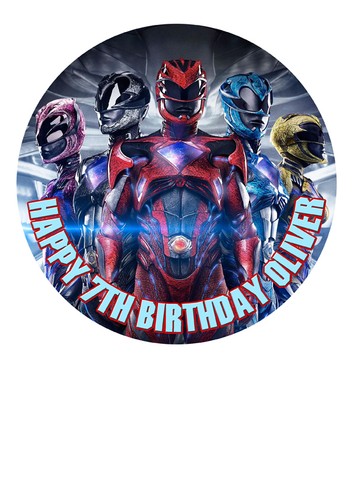 Power rangers cake topper - cake,