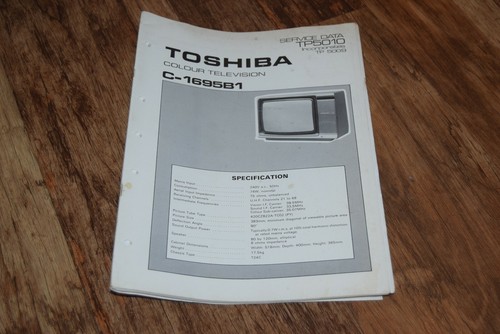 Rare toshiba 1695b1 colour - toshiba,