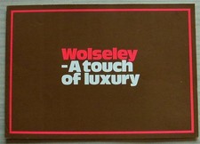 WOLSELEY Car Range Sales