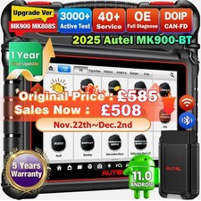 2025 Autel MaxiCOM MK900-BT PRO Bidirectional Auto Diagnostic Scanner FCA SGW