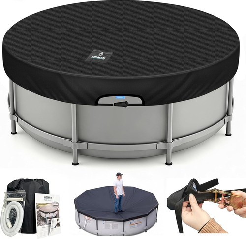 12ft round above - above-ground, pool