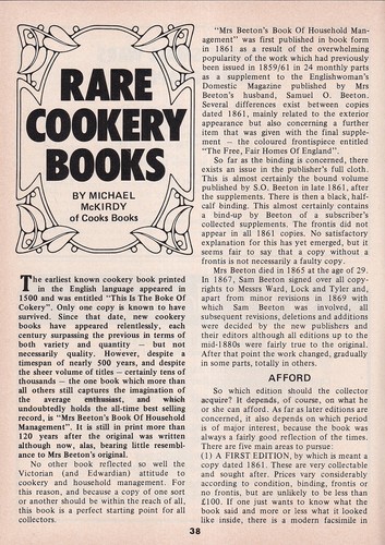 Rare cookery books culinary - rare,