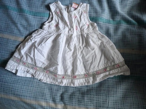 Mini mode white - floral, dress