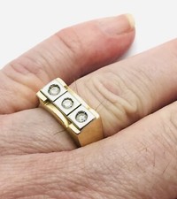 VINTAGE 14ct GOLD DIAMOND