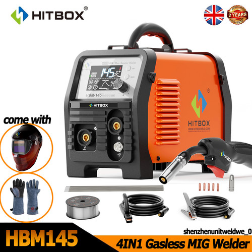 Hitbox hbm145 gasless mig - gasless,
