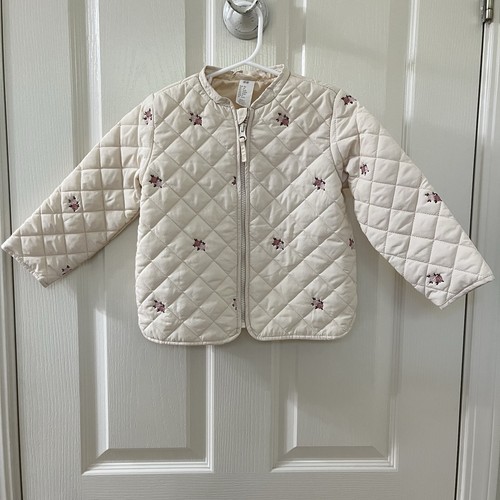 Cream floral embroidered - h&m,