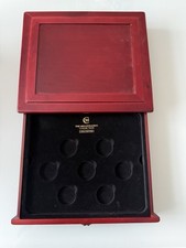 The Millionaires Collection Wooden Coin Display Case Storage Box - Holds 14 Coin