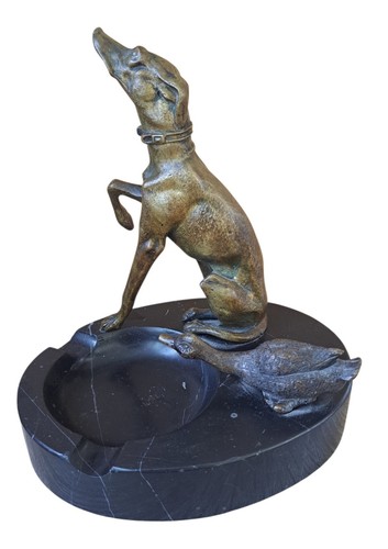 Art deco bronze greyhound - deco, &