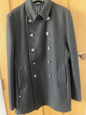 Dr Denim black wool Pea Coat
