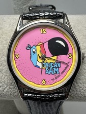 Kelloggs Vintage Toucan Sam Watch New Battery 1996 33MM 7.5" Fruit Loops W12
