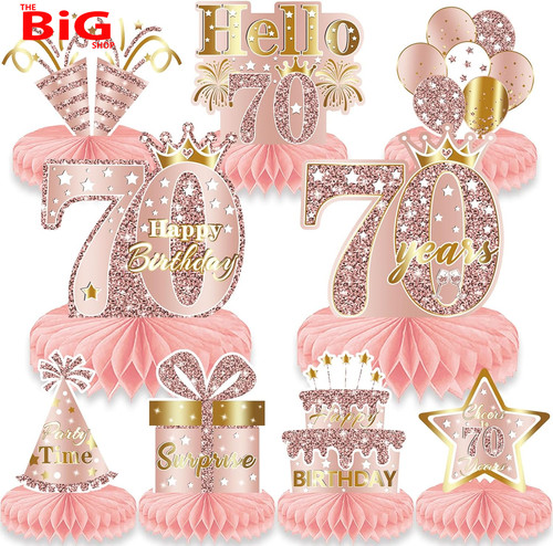 70th birthday table - 70th,