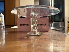Crystal Single Tier Cake Stand