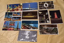 POSTCARDS VINTAGE  X  11 UK ILLUMINATIONS INC BLACKPOOL EASTBOURNE GT YARMOUTH