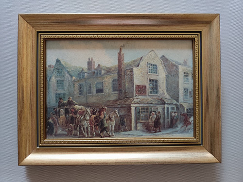 Framed print the hand - ",