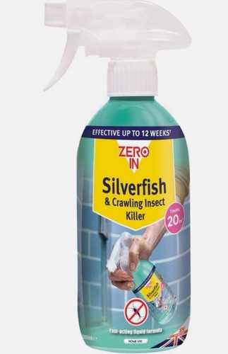Zero silverfish crawling - zero, in