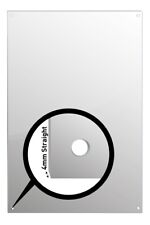 Large Mirror Glass Safety Backed 4 Holes Home Gym/Studio 6 X 4 183CM X 122CM)