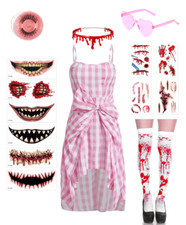 7PCS Zombie Barbie Costume