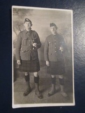 Postcard - 2 men in military