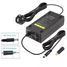 Fit 48-V Lithium Li-Ion Electric Bicycle Battery Charger 54.6V 2A DC 5.5x2.1+2.5
