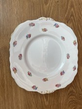 Vintage Colclough Cake Plate Bone Chine Made in England with Floral Design