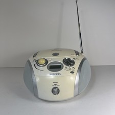 ROBERTS MP3 CD Player w. 2 Band Radio. Swallow 2 White - Battery/Mains - No Lead