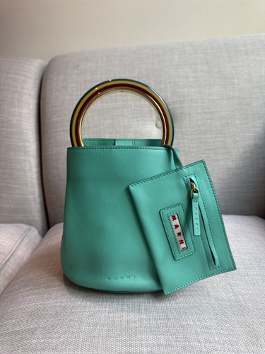 Marni tophandle leather bag - leather,