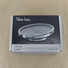 Robert Welch Oblique Soap Dish, 18/10 Stainless Steel BOXED